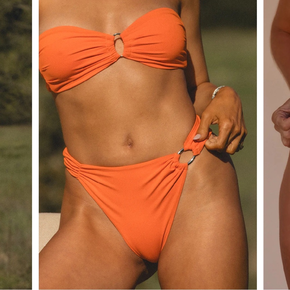 Tan + Lines by Sivan Ayla Tangerine Bikini Set